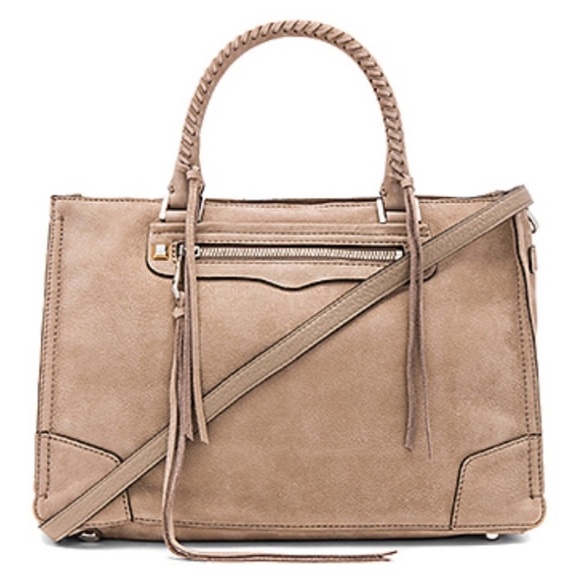 Rebecca Minkoff Regan Satchel purse, taupe - Picture 2 of 16